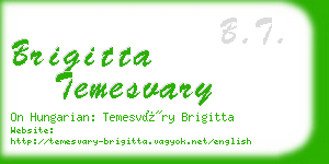 brigitta temesvary business card